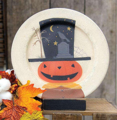 Halloween Scene Plate - The Fox Decor